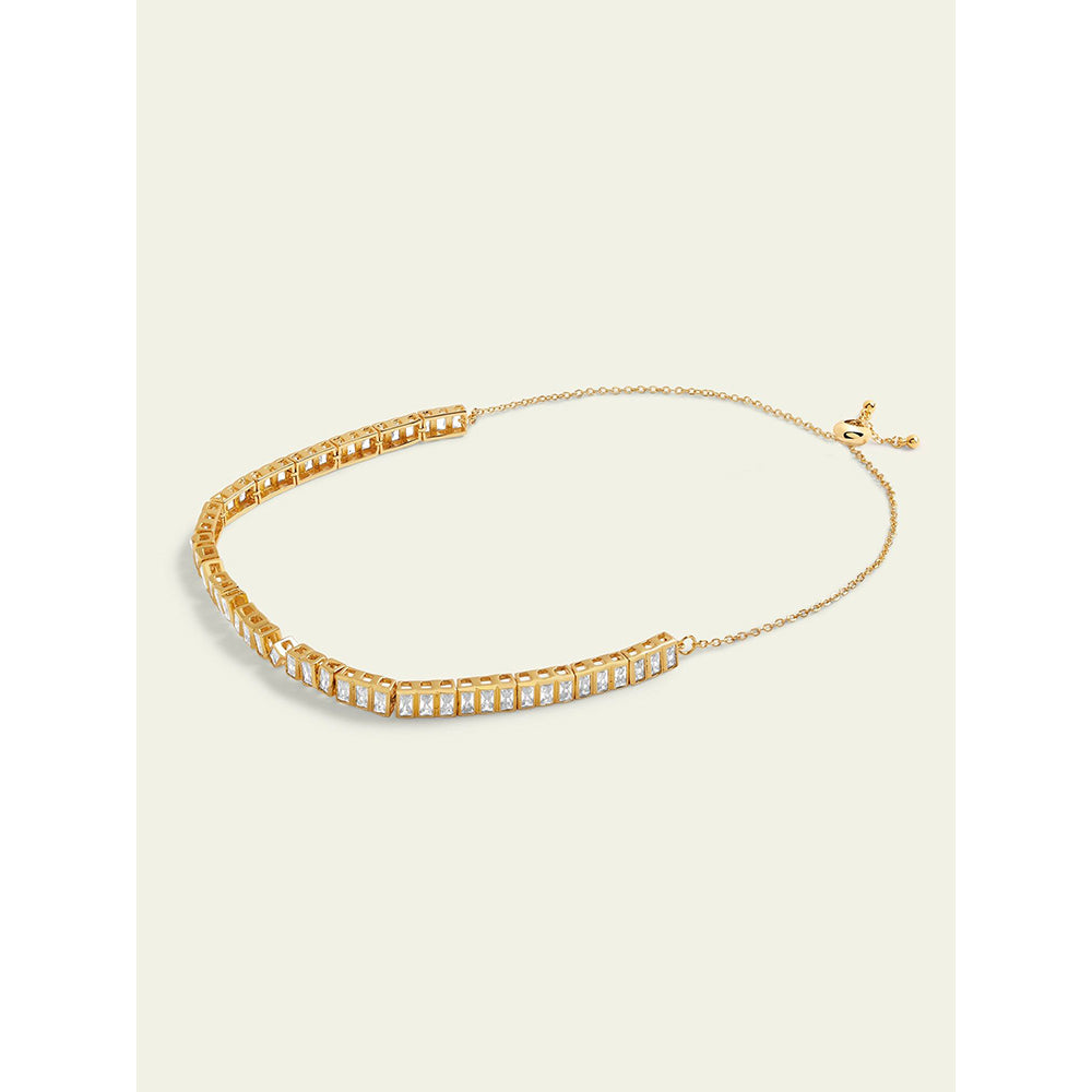 Isharya Abstract Infinity Choker Necklace In 18Kt Gold Plated