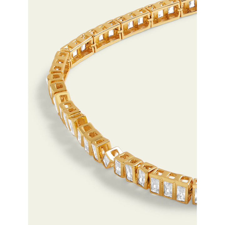 Isharya Abstract Infinity Choker Necklace In 18Kt Gold Plated