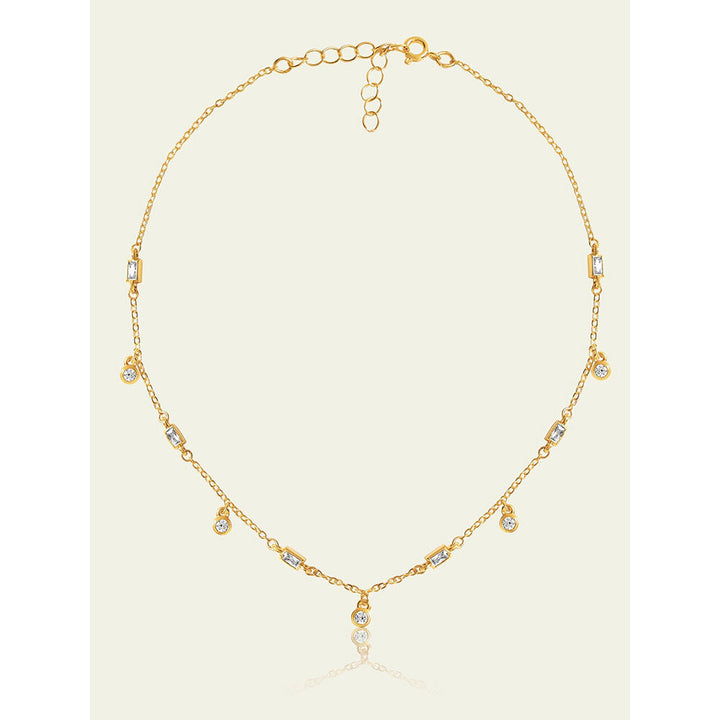 Isharya Spike Charm Necklace In 18Kt Gold Plated