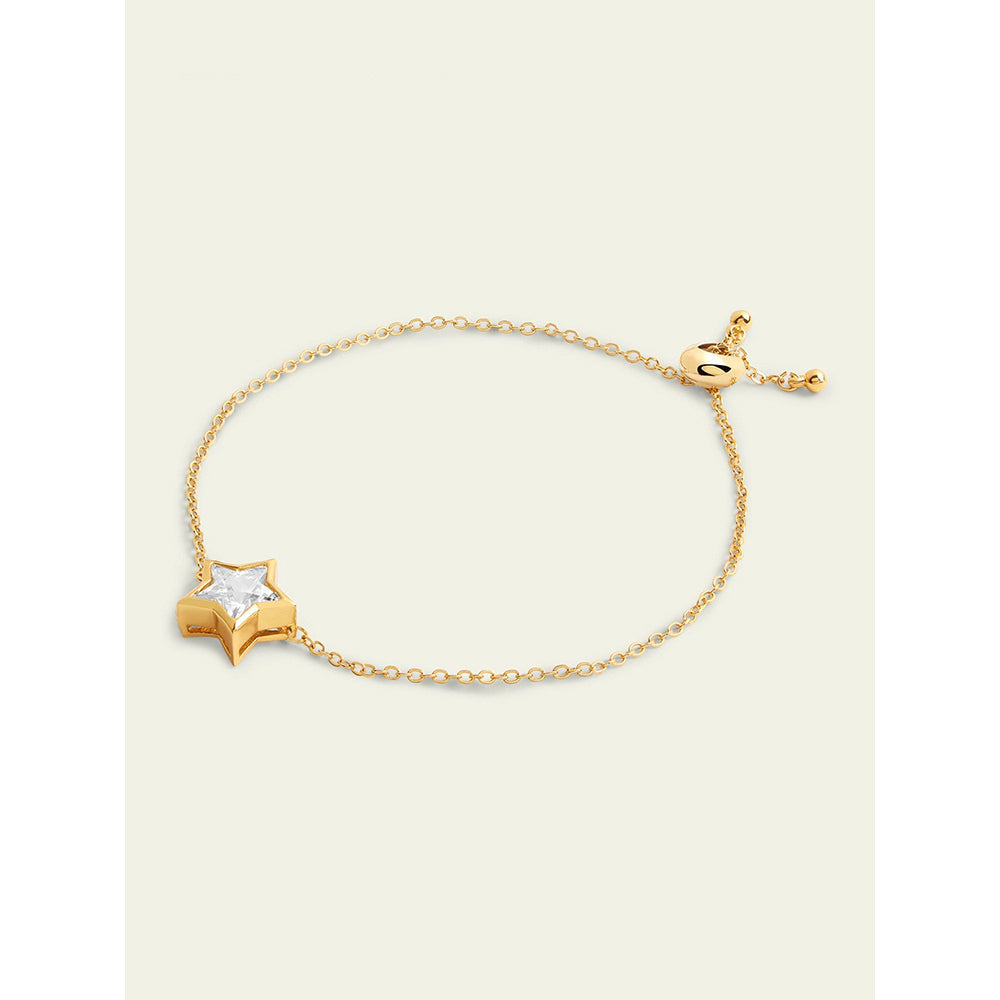 Isharya Star Bracelet In 18Kt Gold Plated