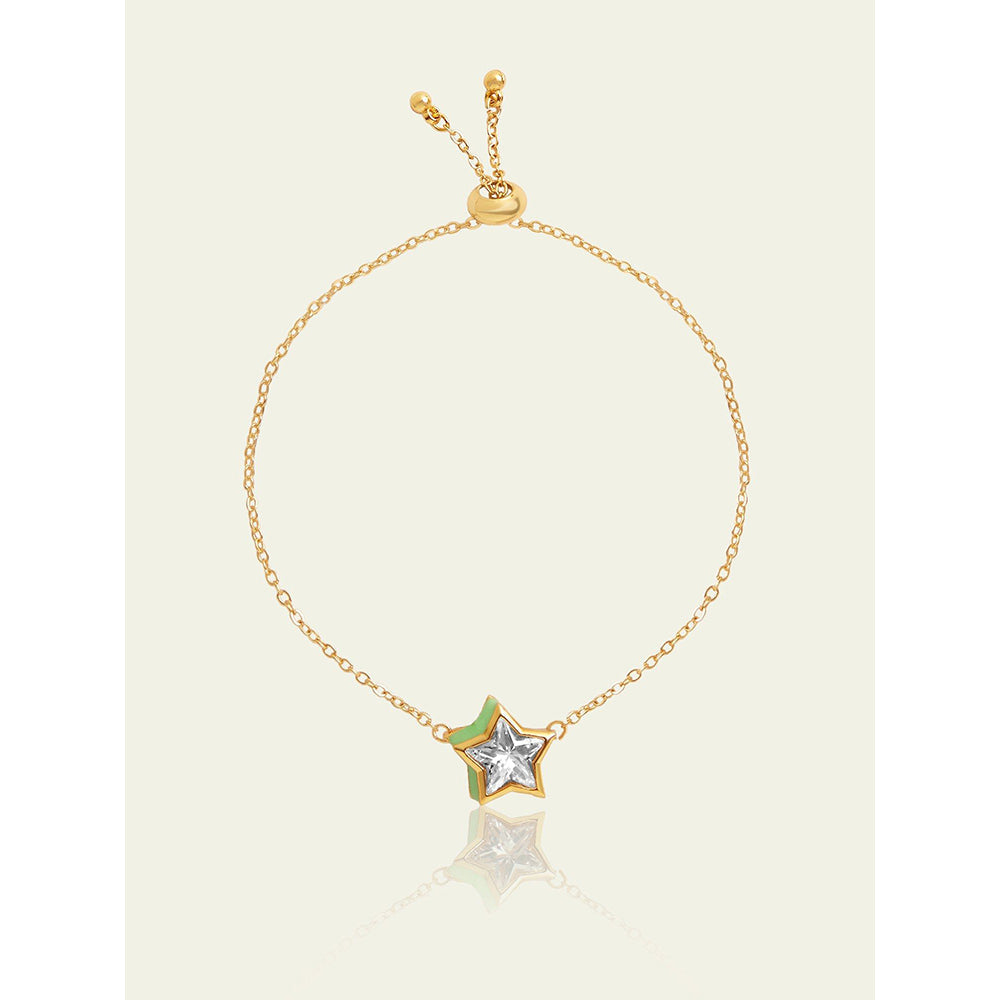 Isharya Star Bracelet In 18Kt Gold Plated