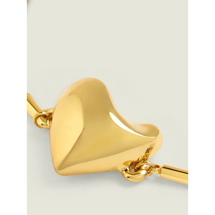 Isharya Gold Heart Bracelet In 18Kt Gold Plated