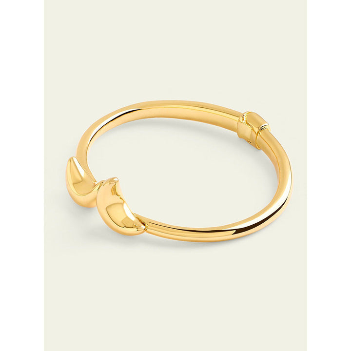 Isharya Gold Moon Cuff In 18Kt Gold Plated