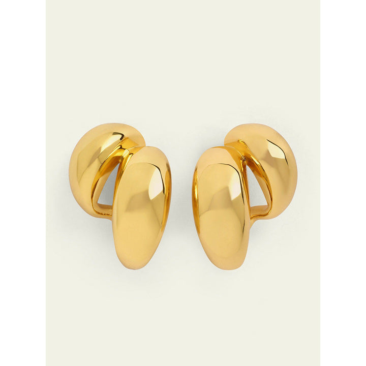 Isharya Gold Bubble Drops In 18Kt Gold Plated