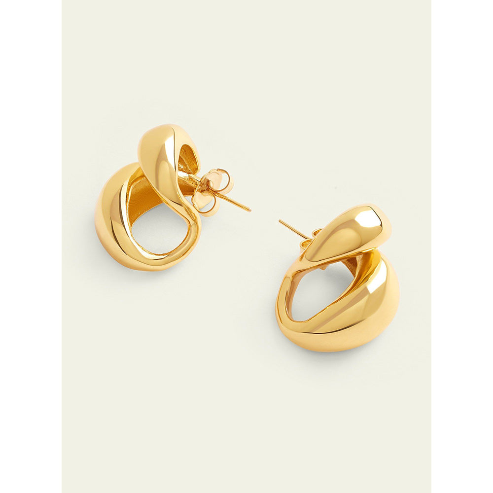 Isharya Gold Bubble Drops In 18Kt Gold Plated