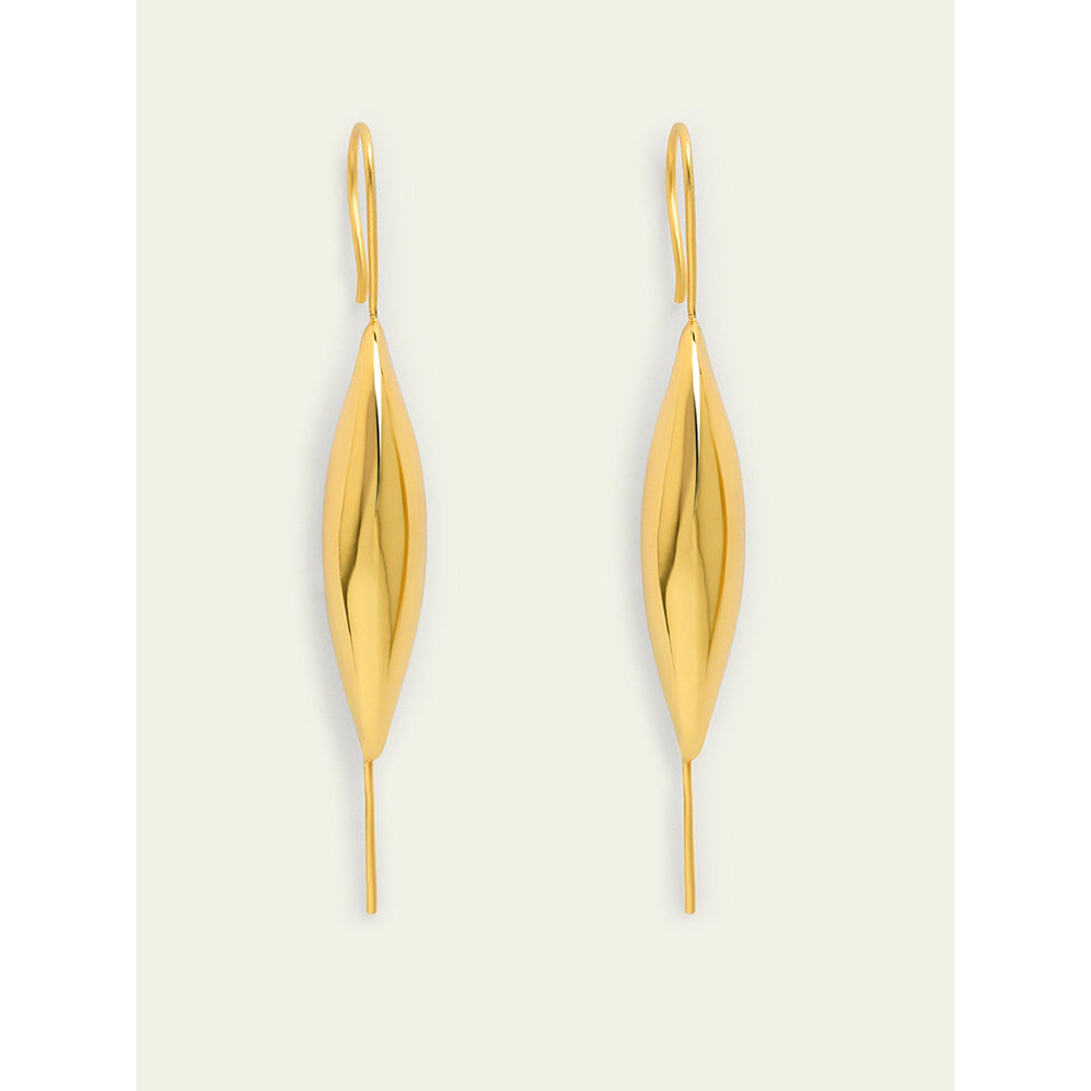 Isharya Gold Bubble Two-Way Earrings In 18Kt Gold Plated