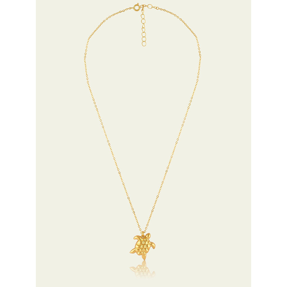 Isharya Gold Star Necklace In 18Kt Gold Plated