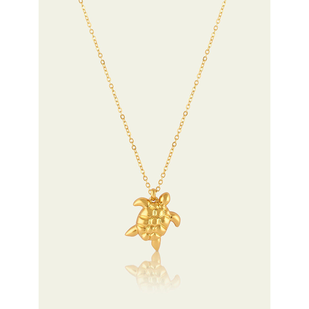 Isharya Gold Star Necklace In 18Kt Gold Plated