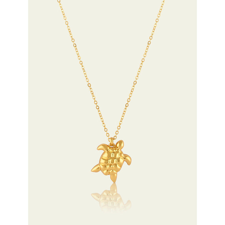 Isharya Gold Star Necklace In 18Kt Gold Plated