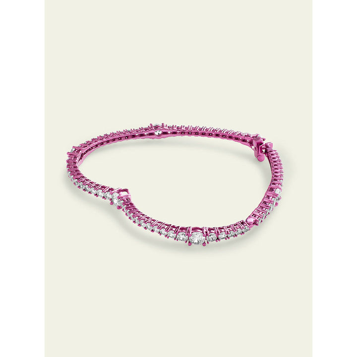 Isharya Pink Heart in Signature Colored Plating Bangles