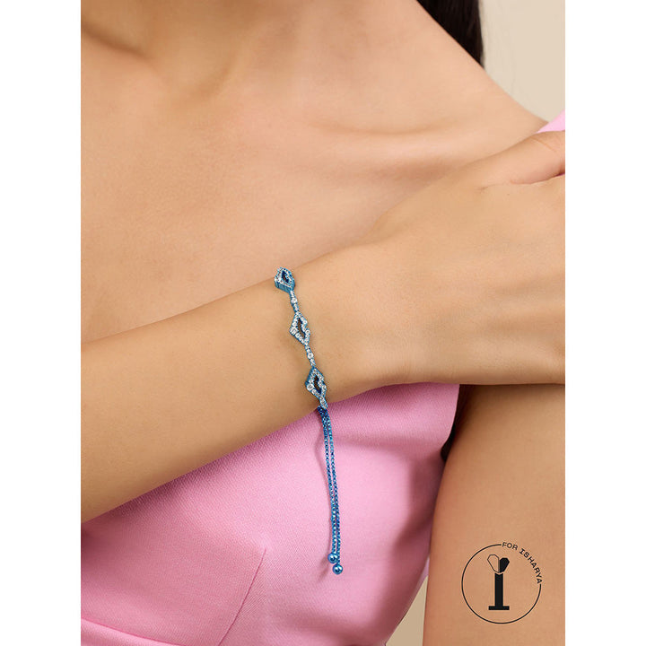 Isharya Blue Lips in Signature Colored Plating Bracelet