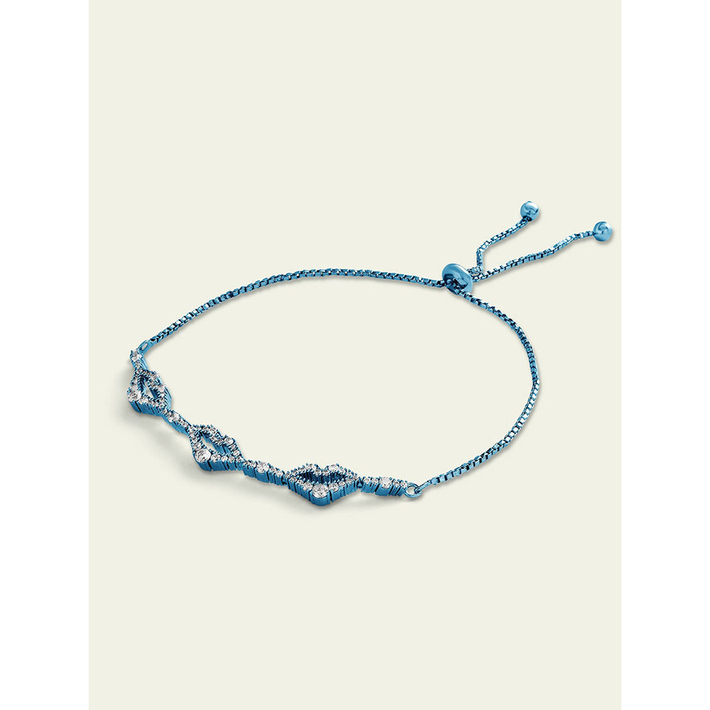 Isharya Blue Lips in Signature Colored Plating Bracelet