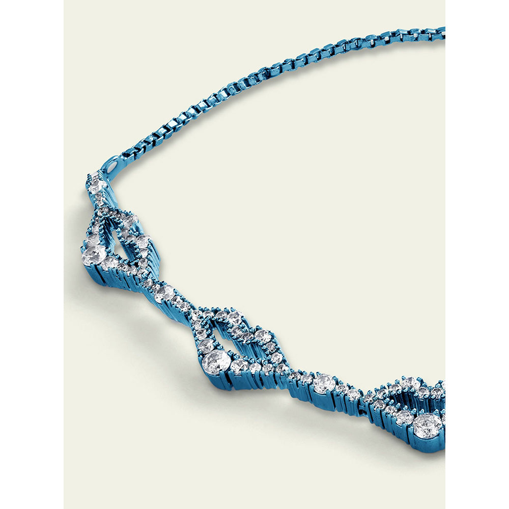 Isharya Blue Lips in Signature Colored Plating Bracelet