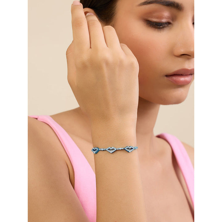 Isharya Blue Lips in Signature Colored Plating Bracelet