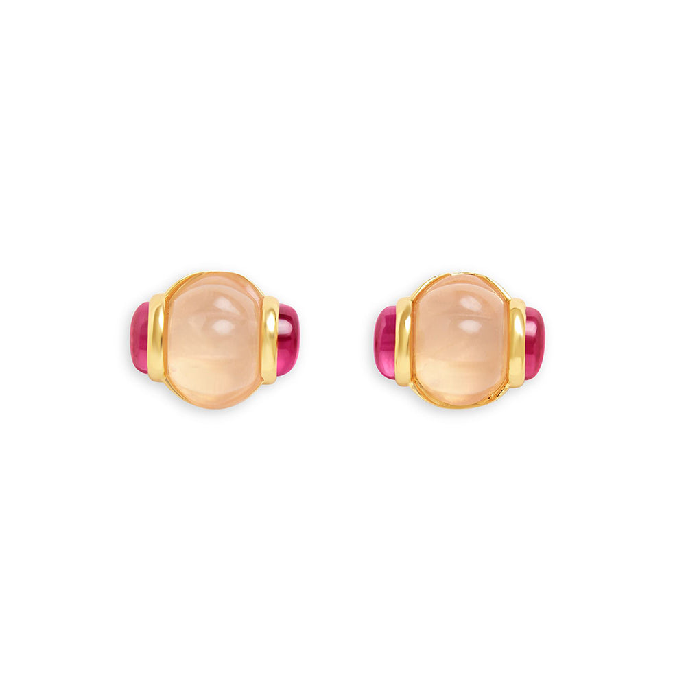 Isharya Pretty in Pink in 18Kt Gold Plated Earrings