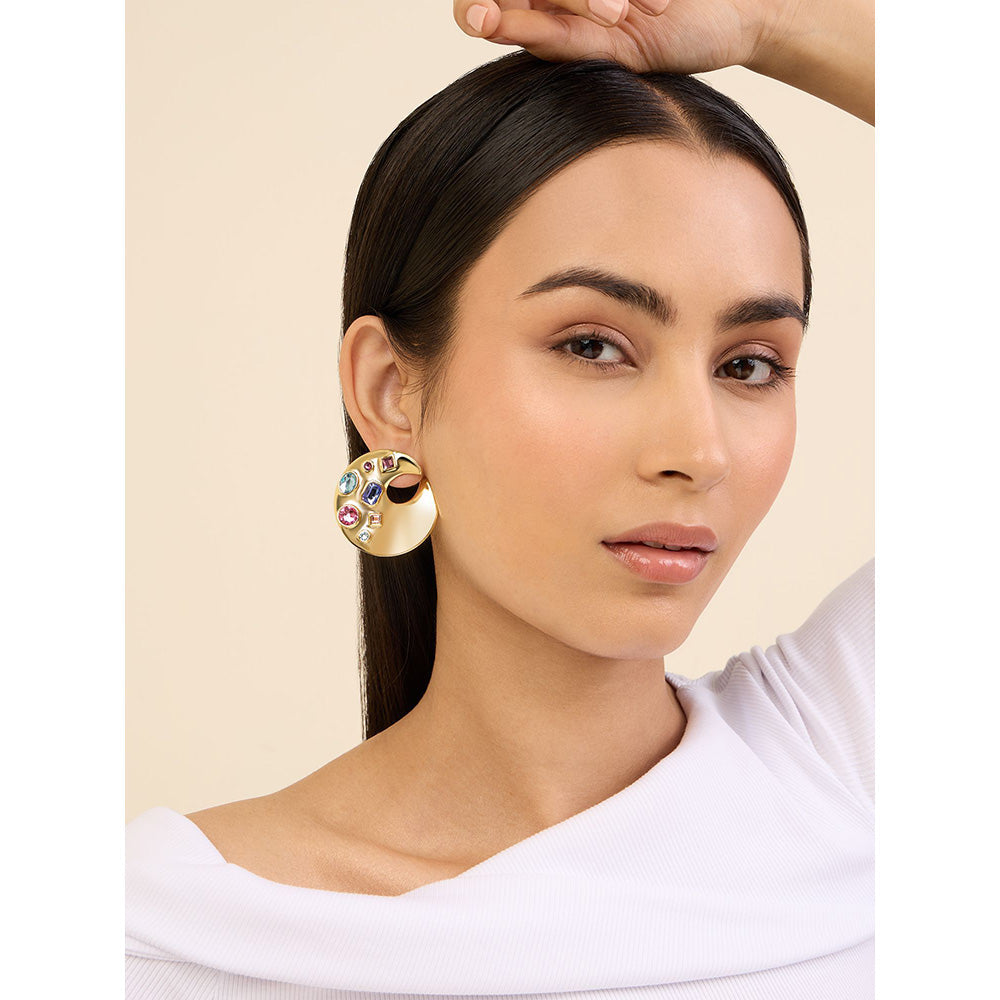 Isharya Peel in 18Kt Gold Plated Earrings