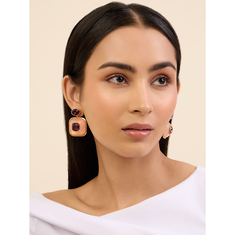 Isharya Statement Libra in 18Kt Gold Plated Earrings