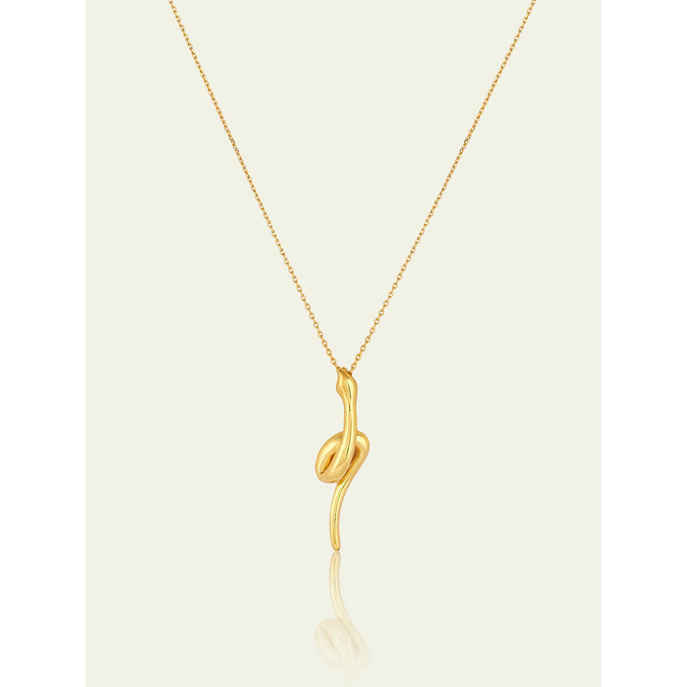 Isharya Gold Slither in 18Kt Gold Plated Necklace