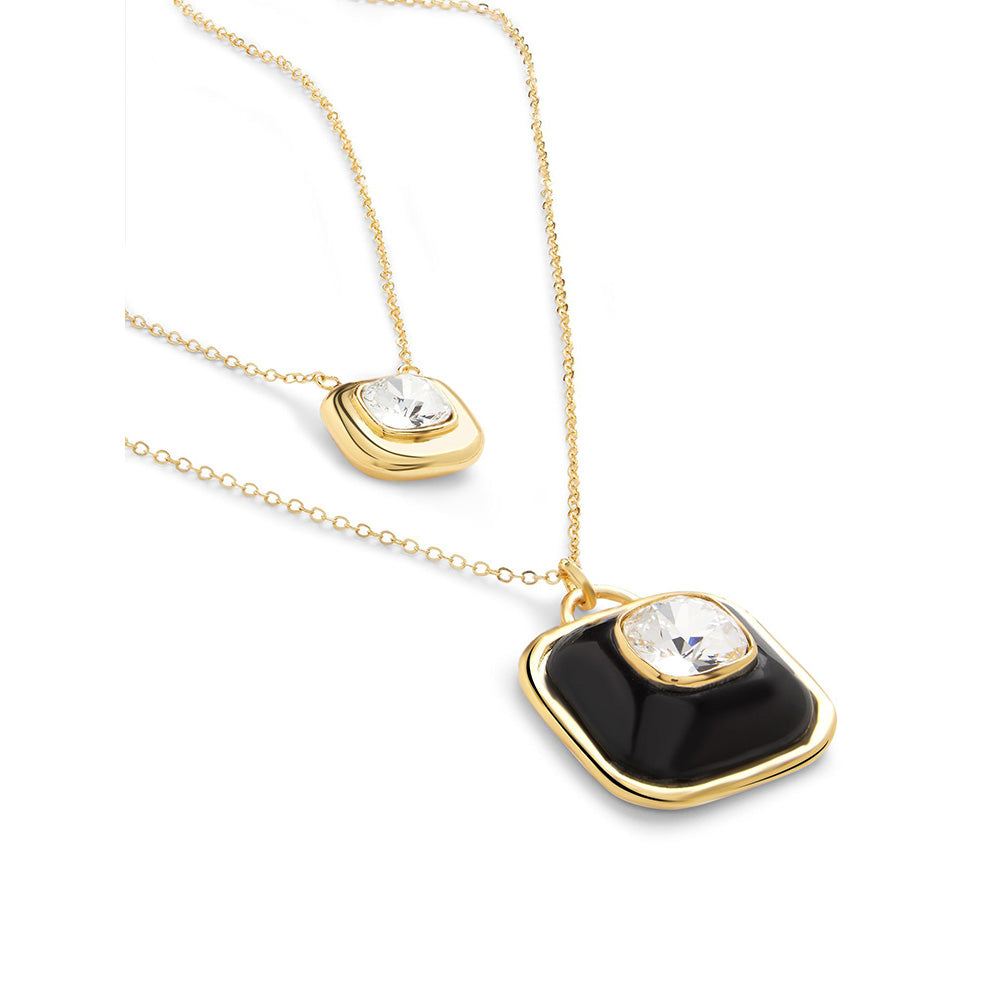 Isharya Layered Medallion in 18Kt Gold Plated Necklace