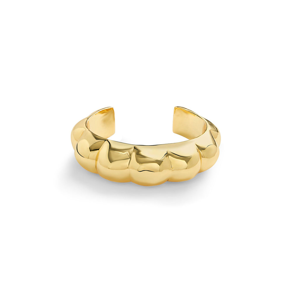 Isharya Gold Melon Cuff in 18Kt Gold Plated Bracelet