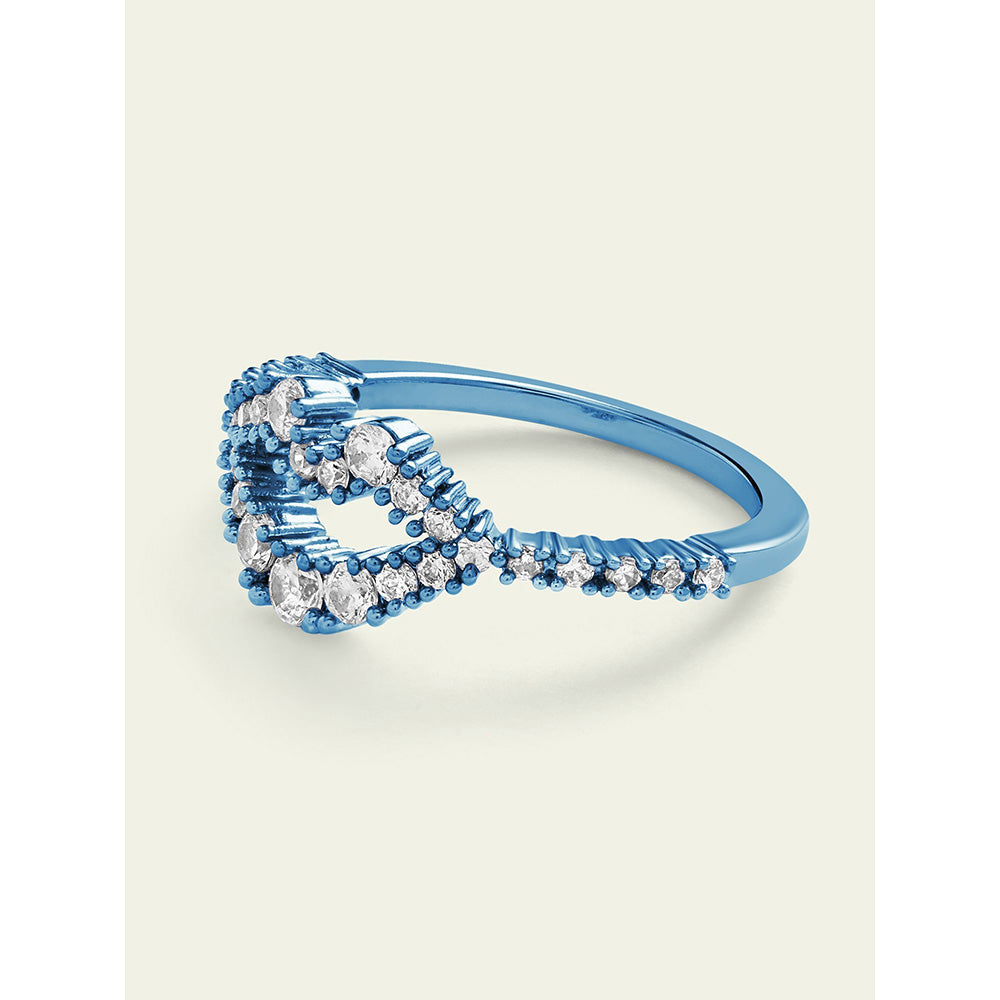 Isharya Blue Lip in Signature Colored Plating Ring