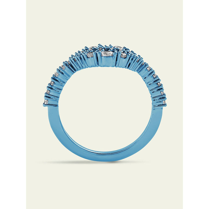 Isharya Blue Lip in Signature Colored Plating Ring