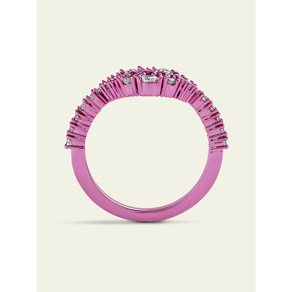 Isharya Pink Lip in Signature Colored Plating Ring