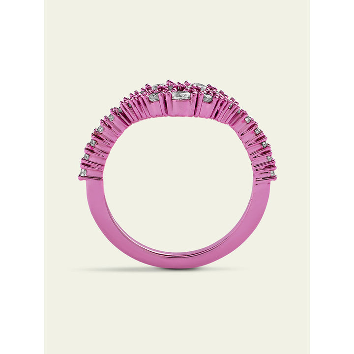 Isharya Pink Lip in Signature Colored Plating Ring