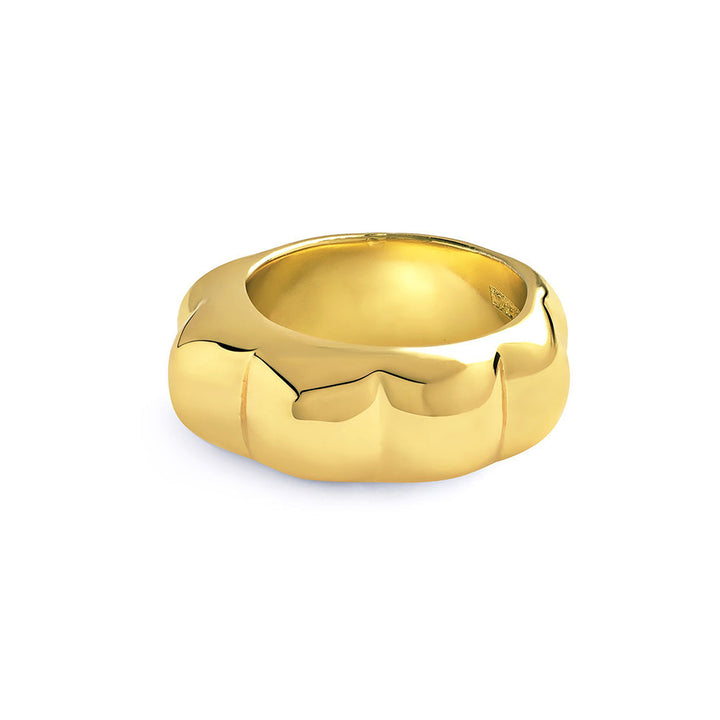 Isharya Gold Melon in 18Kt Gold Plated Ring