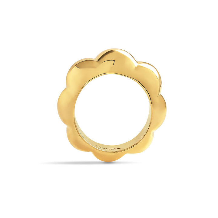 Isharya Gold Melon in 18Kt Gold Plated Ring