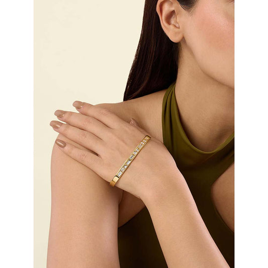 Isharya Disco Mirror Palm Cuff 18Kt Gold Plated