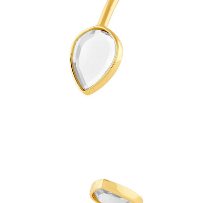 Isharya Dew Drop Mirror Slim Cuff 18Kt Gold Plated