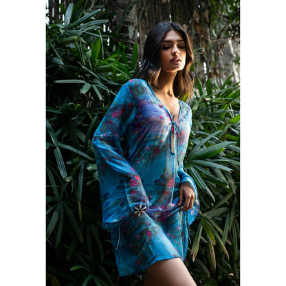 IT GIRL Blue Ariel Dress