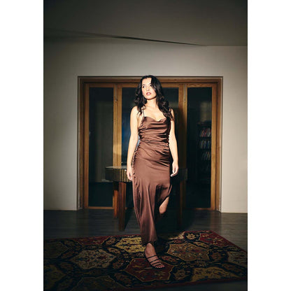 IT GIRL Women Brown Charlotte - Mocha Dress