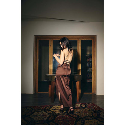 IT GIRL Women Brown Charlotte - Mocha Dress