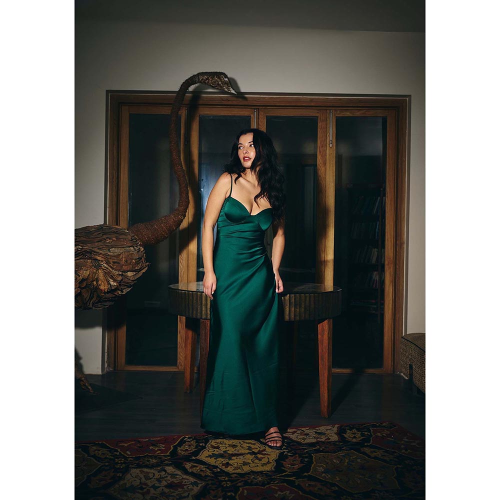 IT GIRL Women Green Evelyn Maxi Dress