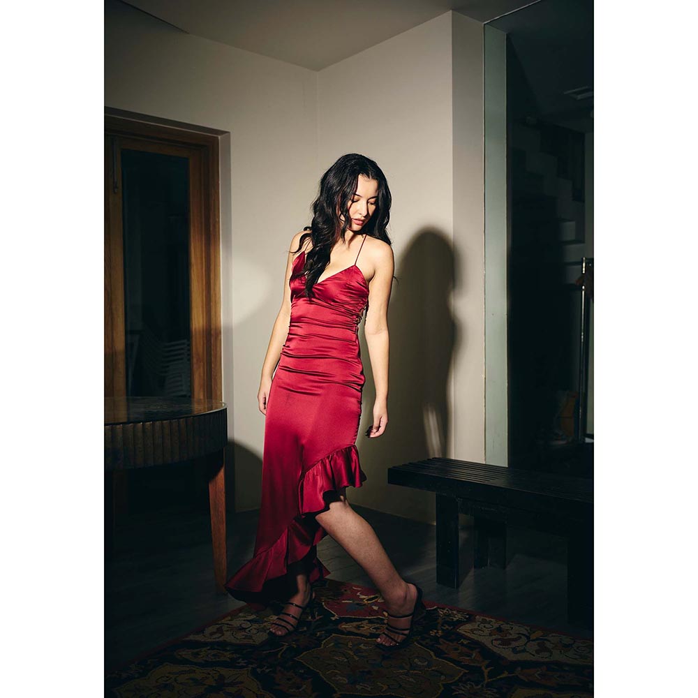 IT GIRL Women Red Isabel Maxi Dress