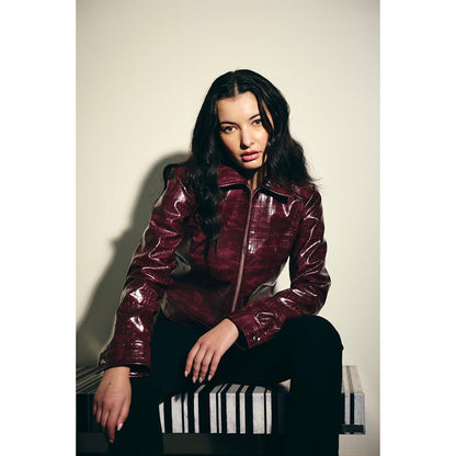 IT GIRL Women Wine Wanted Jacket