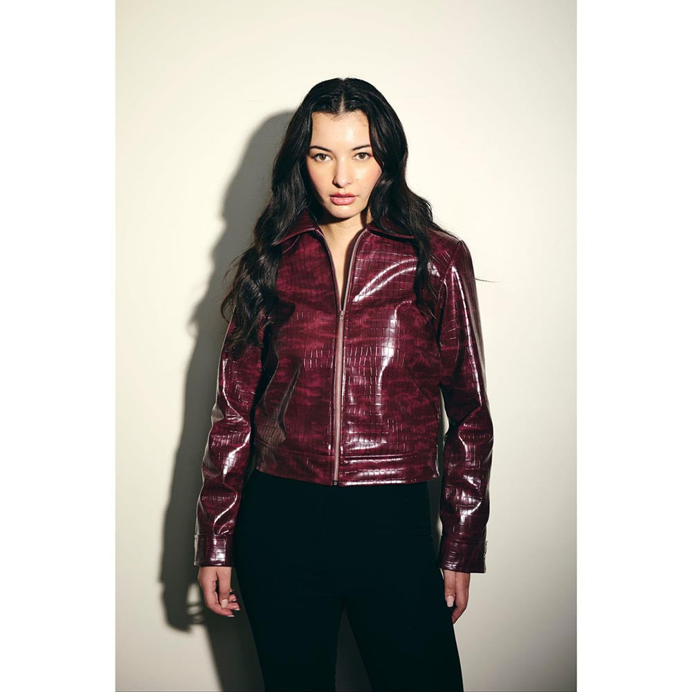 IT GIRL Women Wine Wanted Jacket