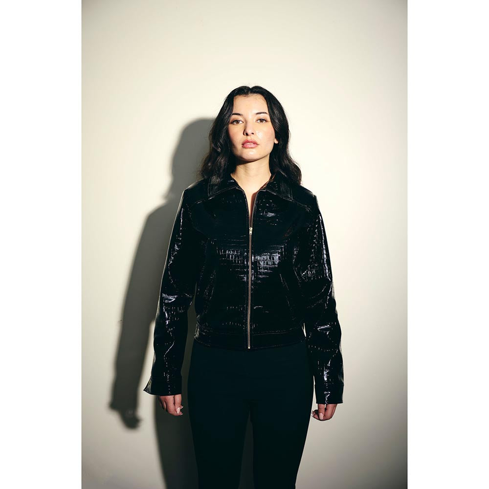 IT GIRL Women Black Wanted Jacket