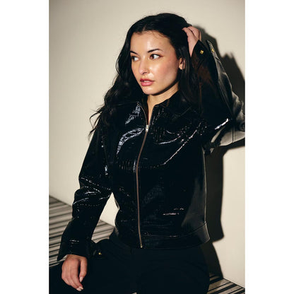 IT GIRL Women Black Wanted Jacket