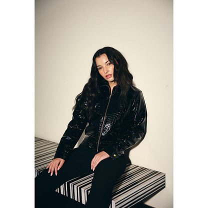 IT GIRL Women Black Wanted Jacket