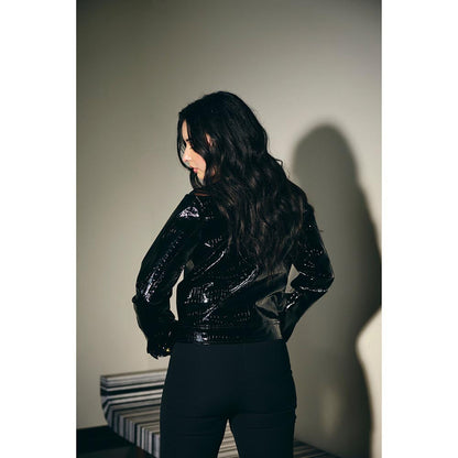 IT GIRL Women Black Wanted Jacket