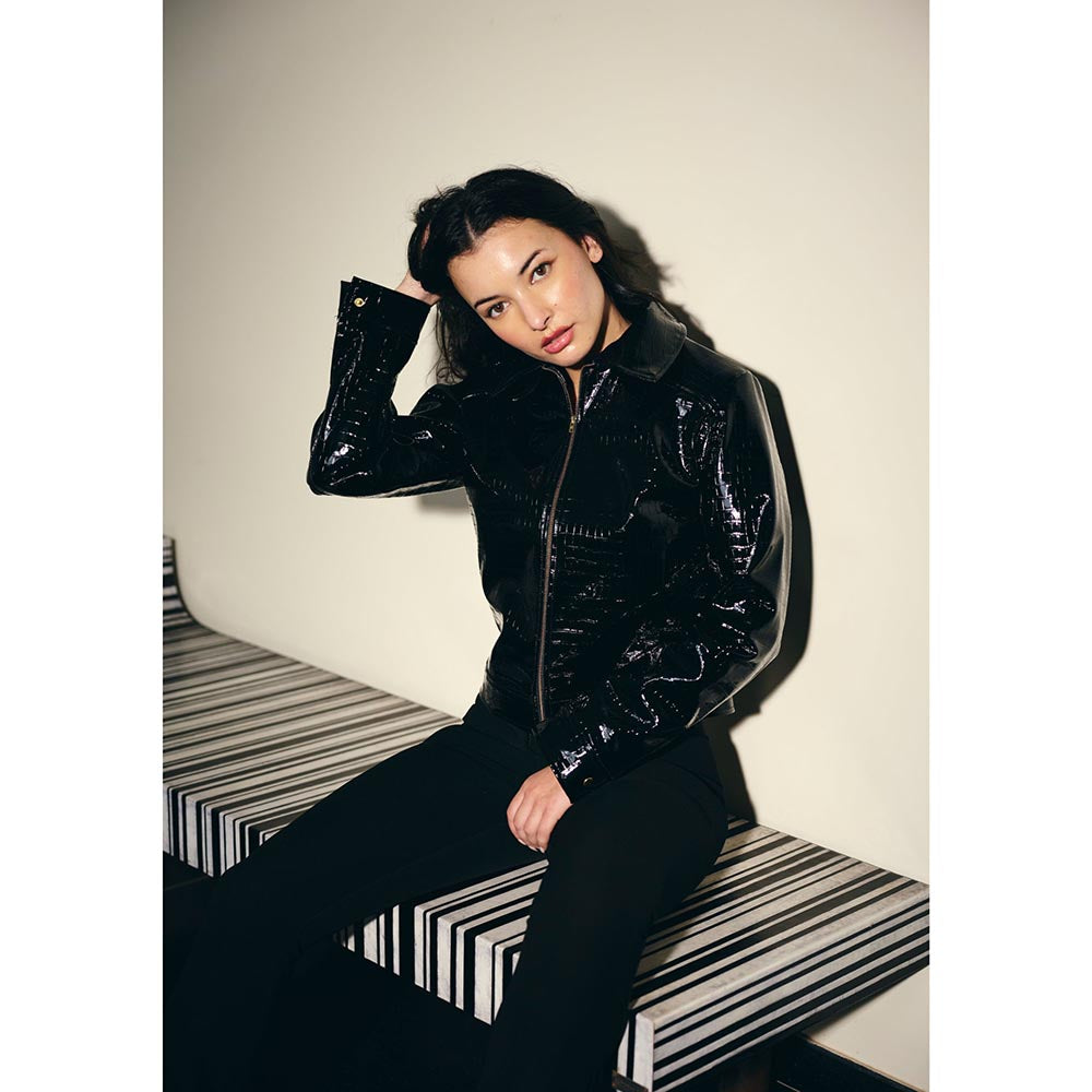 IT GIRL Women Black Wanted Jacket