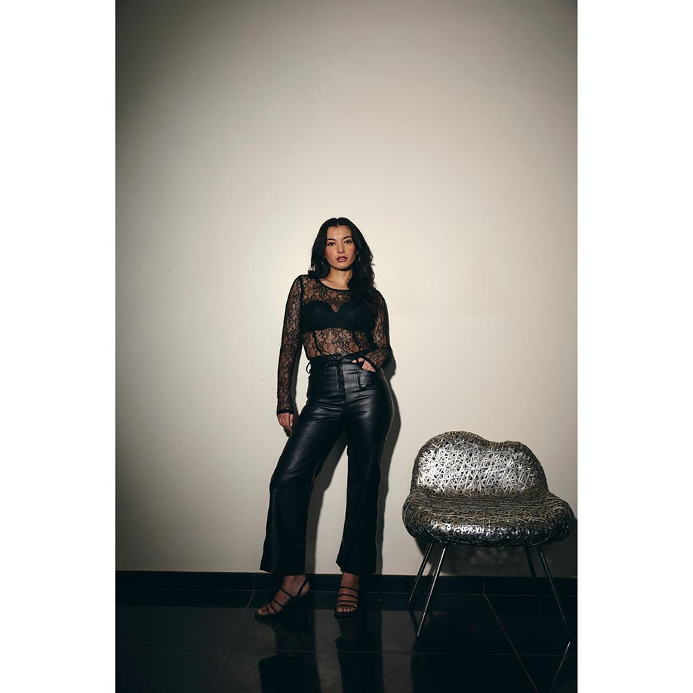 IT GIRL Women Black No promises Top