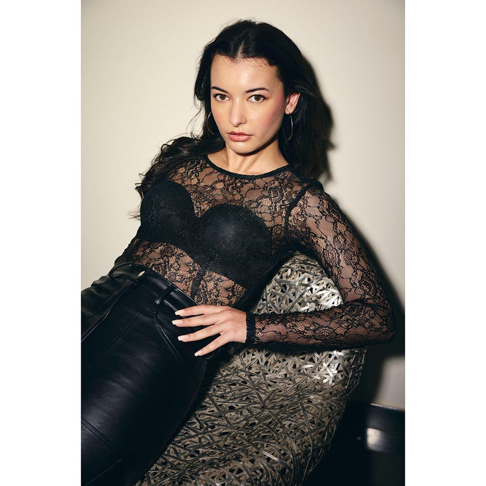 IT GIRL Women Black No promises Top