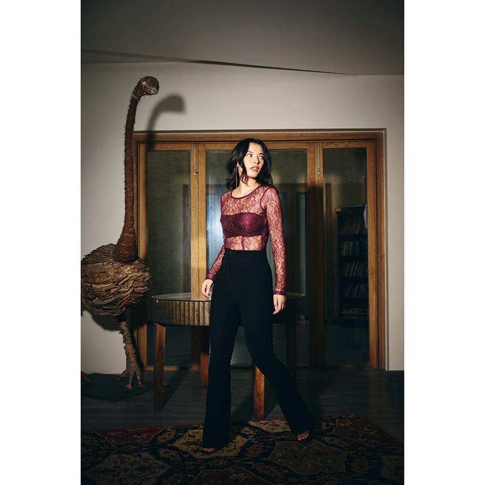 IT GIRL Women Burgundy No promises Top