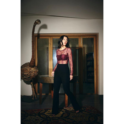 IT GIRL Women Burgundy No promises Top