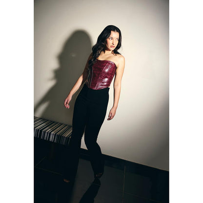 IT GIRL Women Wine Bulletproof Top