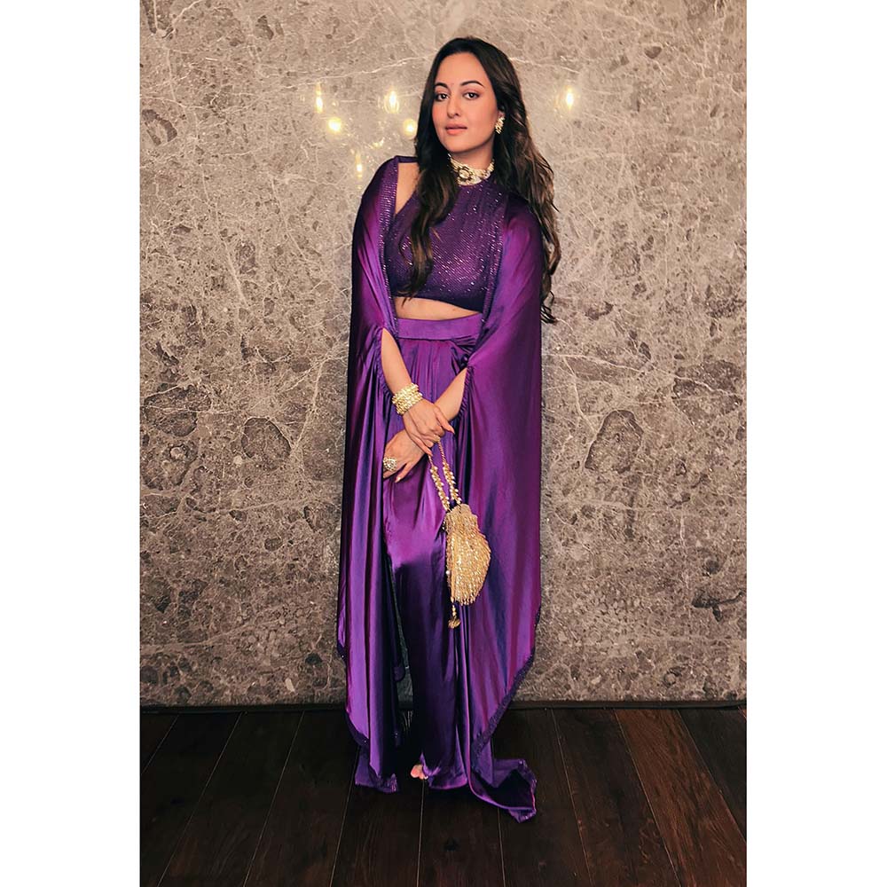 ITRH Violeta Cape with Crop Top and Skirt (Set of 3)